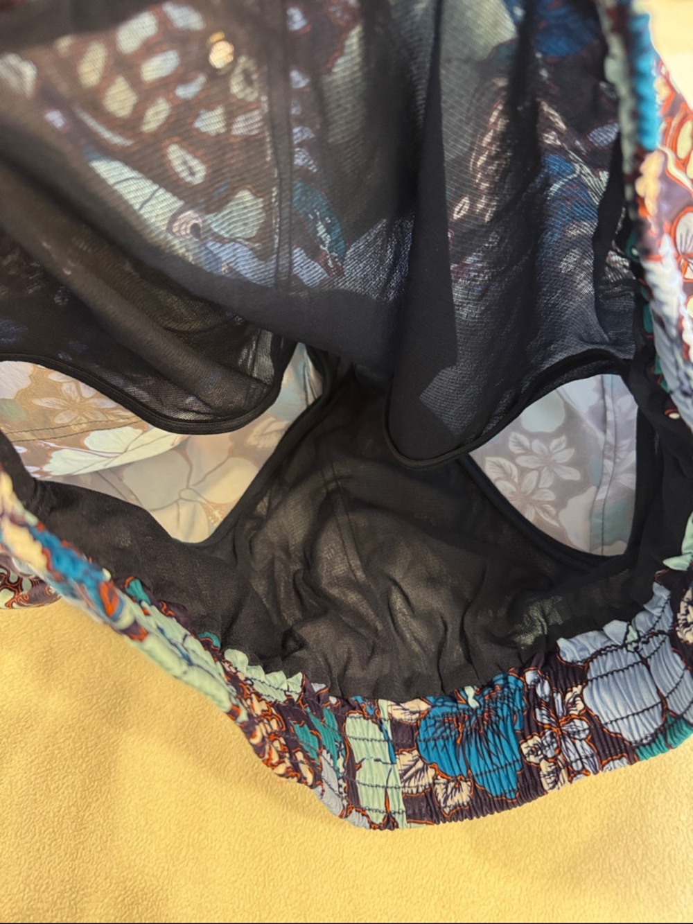 Vilebrequin Moorise Moorea Swim Trunks XL Blue Floral Turtle Print NWT - Picture 10 of 16